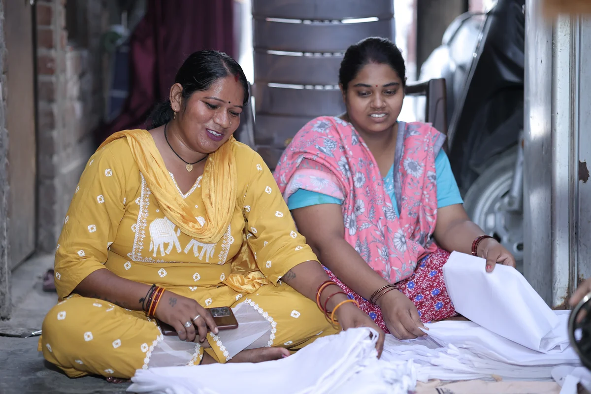 Women crafting together